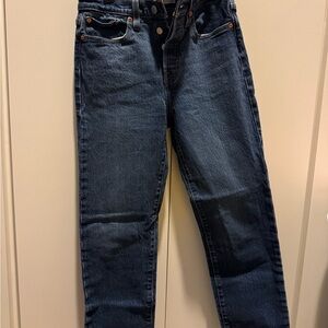 Levi's Wedgie Straight Classic Blue Denim Jeans